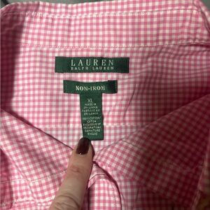 Lauren Ralph Lauren Pink Gingham Shirt